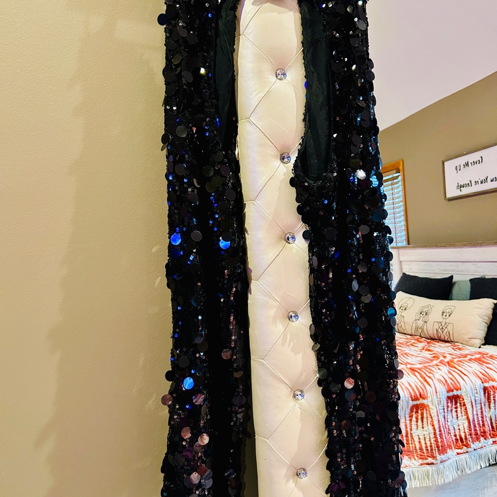 12th Tribe Black Sequin Chaps
